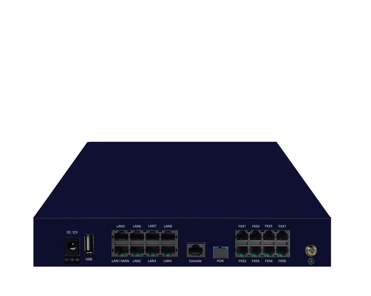 8GE 8FXS EPON GPON Enterprise Level ONT